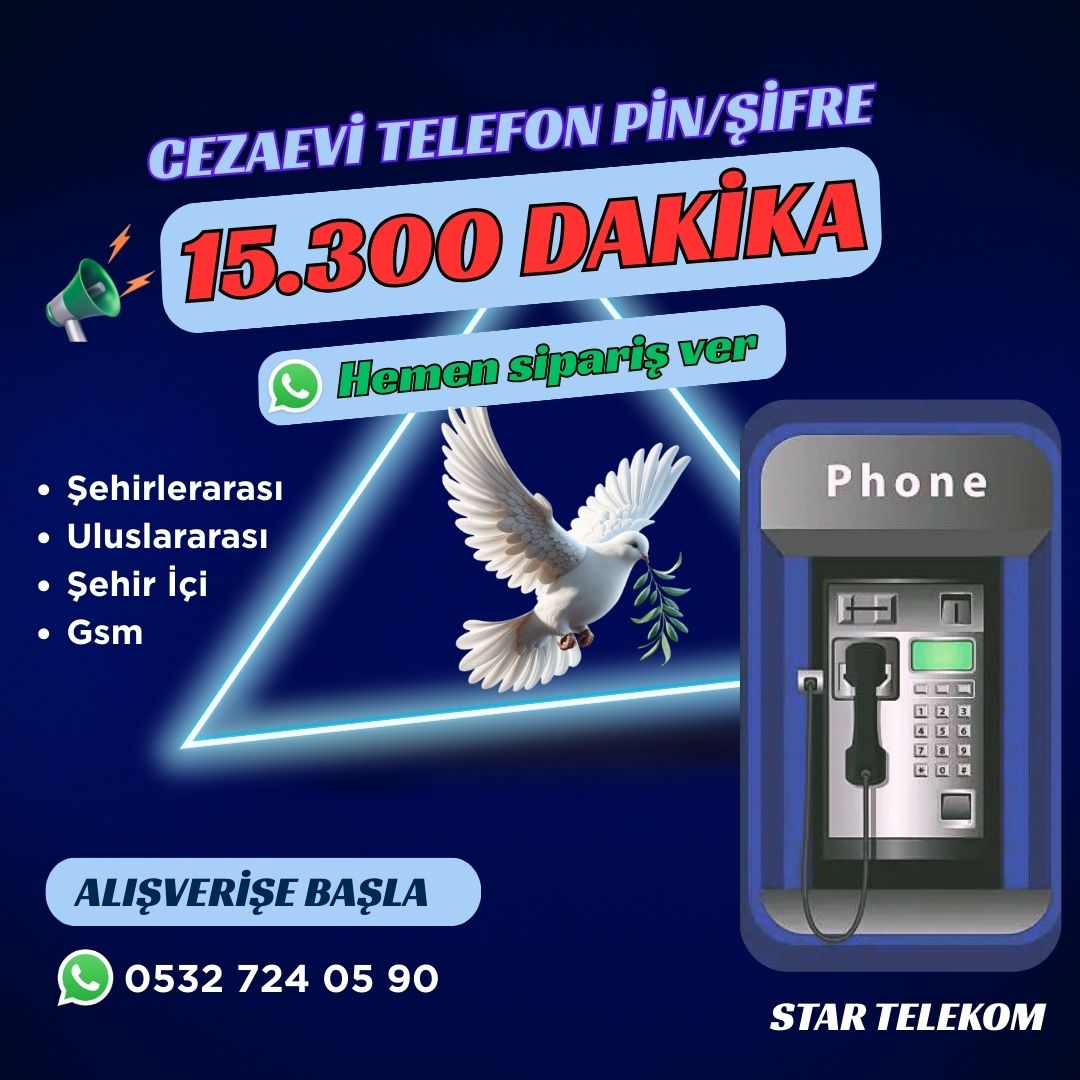 Ankesörlü Telefon Kartı 13200 Dakika